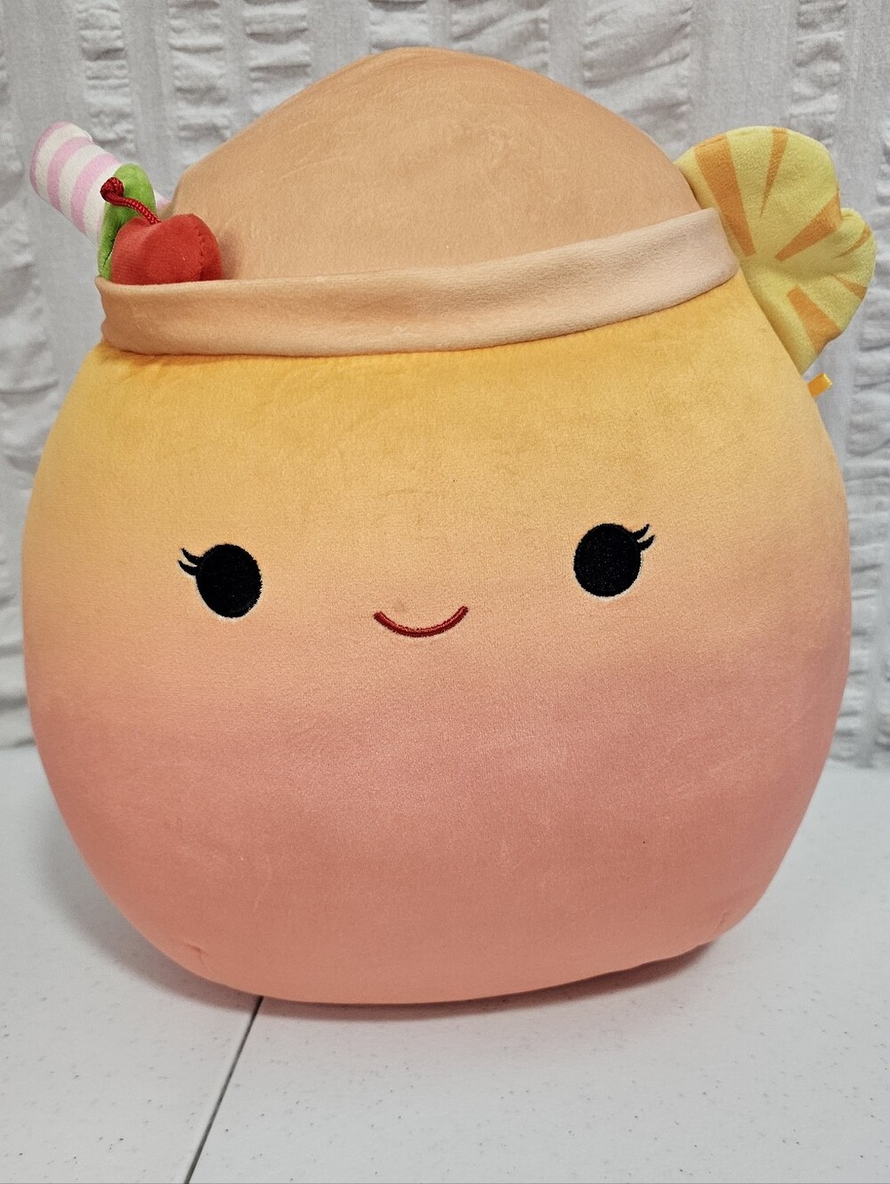 Squishmallows Summer Spring Squad Susan the Orange Mai Tai Drink Foodie 12"